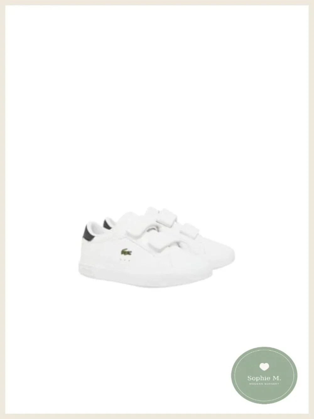 Infant Powercourt Sneakers Low-Top White Black Mesh Breathable